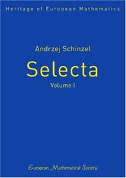 Front cover of Andrzej Schinzel, Selecta (Heritage of European Mathematics) by Andrzej Schnizel