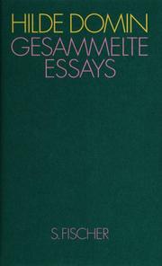 Cover of Gesammelte Essays. Heimat in der Sprache by Hilde Domin