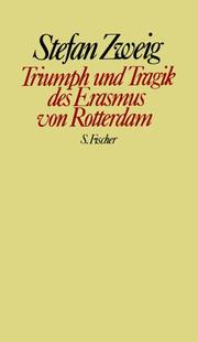 Front cover of Triumph und Tragik des Erasmus von Rotterdam by Stefan Zweig