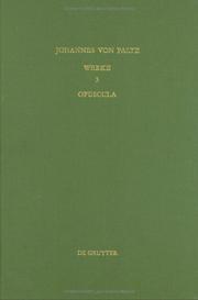 Cover of Opuscula by Christoph Burger