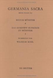 Cover of Germania Sacra by Wilhelm Kohl