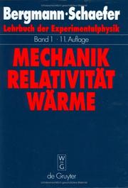 Front cover of Mechanik, Relativität, Wärme by Ludwig Bergmann