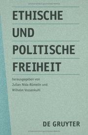 Front cover of Ethische und Politische Freiheit by Wilhelm Vossenkuhl