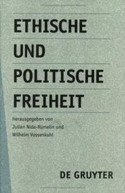 Cover of Ethische und politische Freiheit by Julian Nida-Rümelin
