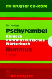 Front cover of Pschyrembel/Hunnis Klinisch-Pharmazeutisches Worterbuch by Unknown