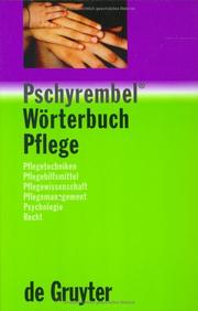 Front cover of Pschyrembel Worterbuch Pflege by Susanne Wied