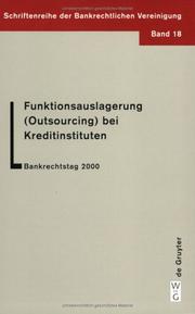 Cover of Funktionsauslagerung  Bei Kreditinstituten by Walther Hadding