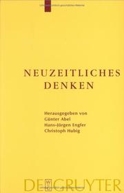 Front cover of Neuzeitliches Denken by Abel Gunter