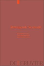 Front cover of Abwagende Vernunft by Franz-Josef Bormann