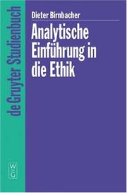 Cover of Analytische Einfuhrung in Die Ethik (De Gruyter Studienbuch) by Dieter Birnbacher