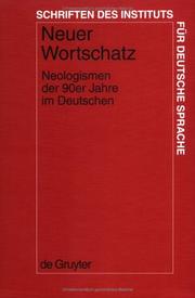Front cover of Neuer Wortschatz: Neologismen der 90er Jahre im Deutschen by Dieter Herberg