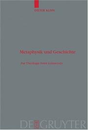 Front cover of Metaphysik Und Geschichte by Dieter Kühn