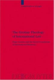 Front cover of The Grotian Theology of International Law by Christoph A. Stumpf