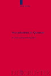 Cover of Sectarianism in Qumran by Eyal Regev