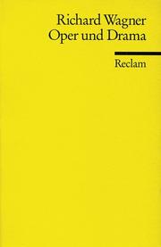 Cover of Oper und Drama by Klaus Kropfinger