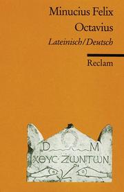 Cover of Octavius by Marcus Minucius Felix