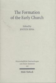 Front cover of The Formation of the Early Church (Wissenschaftliche Untersuchungen Zum Neuen Testament) (Wissenschaftliche Untersuchungen Zum Neuen Testament) by Jostein Adna