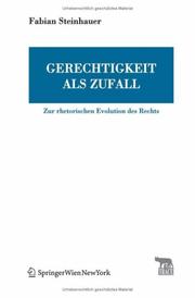 Front cover of Gerechtigkeit als Zufall by Fabian Steinhauer