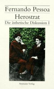Front cover of Herostrat, die ästhetische Diskussion by Fernando Pessoa