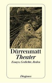 Front cover of Theater. Essays, Gedichte und Reden by Friedrich Dürrenmatt