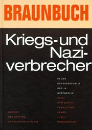 Cover of Braunbuch by Nationale Front der DDR