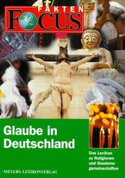 Front cover of FOCUS Fakten, Glaube in Deutschland by Hanspeter Oschwald