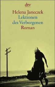 Front cover of Lektionen des Verborgenen by Helena Janeczek