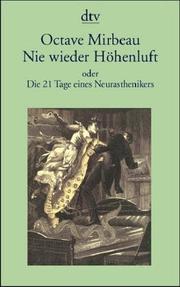 Front cover of Les 21 jours d'un neurasthénique by Octave Mirbeau