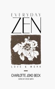 Cover of Everyday Zen by Charlotte Joko Beck