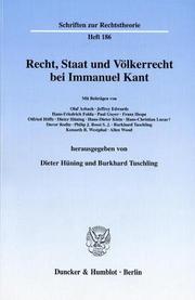 Front cover of Recht, Staat und Völkerrecht bei Immanuel Kant by Olaf Asbach