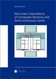 Front cover of Non-Linear Calculations of Composite Sections & Semi-Continuous Joints by Gerald Huber