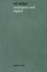 Cover of Analogous Digital by Otl Aicher