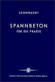 Front cover of Spannbeton by Fritz Leonhardt