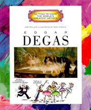 Front cover of Edgar Degas (Getting to Know the World's Greatest Artists) by Mike Venezia