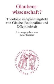 Cover of Glaubenswissenschaft? by Peter Neuner