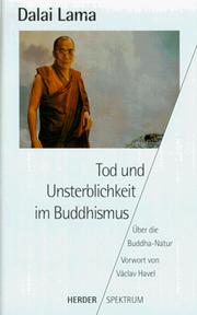 Front cover of Tod und Unsterblichkeit im Buddhismus by His Holiness Tenzin Gyatso the XIV Dalai Lama