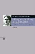 Cover of Bildung und Entfaltung der Individualität by Edith Stein