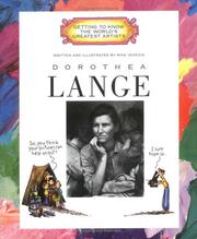 Front cover of Dorothea Lange (Getting to Know the World's Greatest Artists) by Mike Venezia