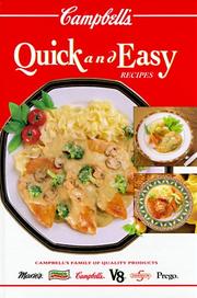 Front cover of Campbell's Quick & Easy Recipes by Patricia Teberg