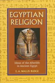 Cover of Egyptian ideas of the future life by E. A. Wallis Budge