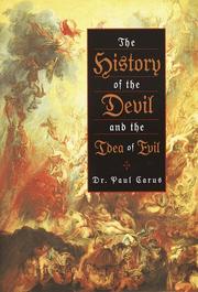 Front cover of The history of the devil and the idea of evil by Paul Carus