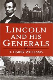 Front cover of Lincoln and his generals by T. Harry Williams