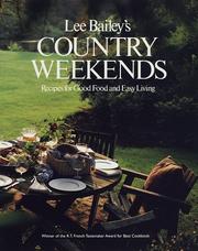 Cover of Country weekends by Lee Bailey