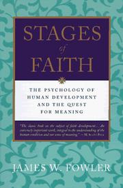 Cover of Stages of faith by James W. Fowler