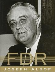 Cover of FDR by Joseph Alsop