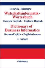 Cover of Wirtschaftsinformatik-Wörterbuch - Dictionary of Economic Informatics by Lutz J. Heinrich