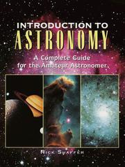 Cover of Introduction to astronomy by Rick Shaffer