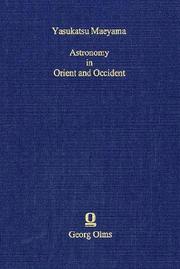 Front cover of Astronomy In Orient And Occident by Yasukatsu Maeyama