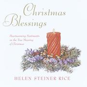 Front cover of Christmas blessings by Helen Steiner Rice