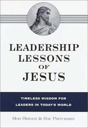 Cover of Leadership lessons of Jesus by Bob Briner